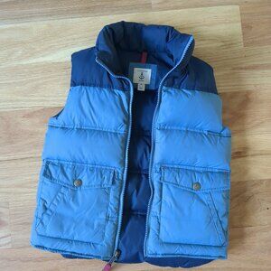 Land's End Kids Blue Puffer Vest - S M 5/6